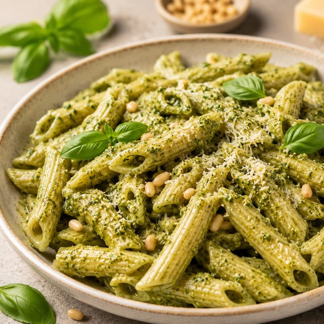 Penne Pesto.