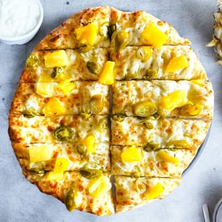 Garlic Bread with Jalapenos and Pineapple